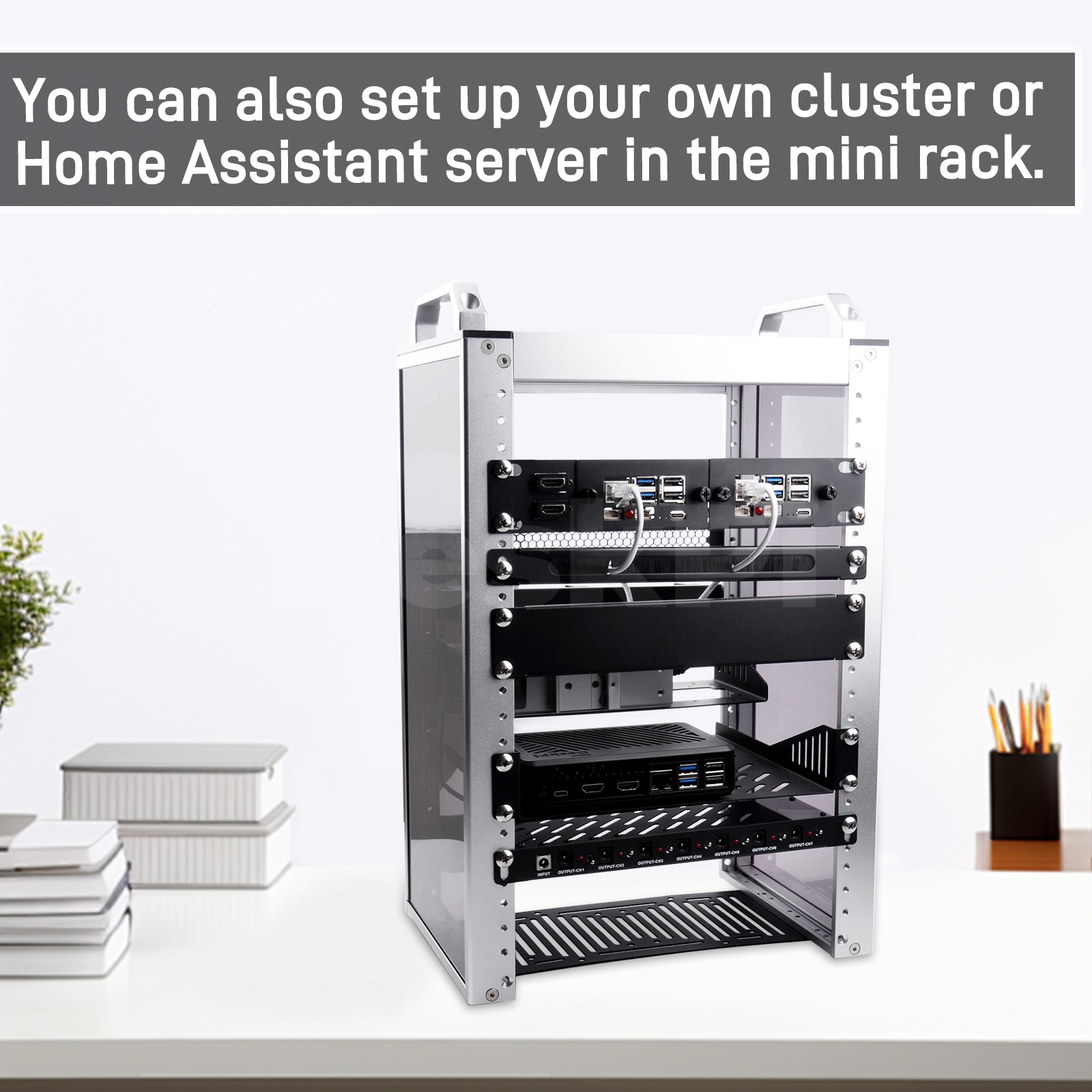 DeskPi Rackmate 10-inch 1U Rac - Deskpi Super6C recension och pris